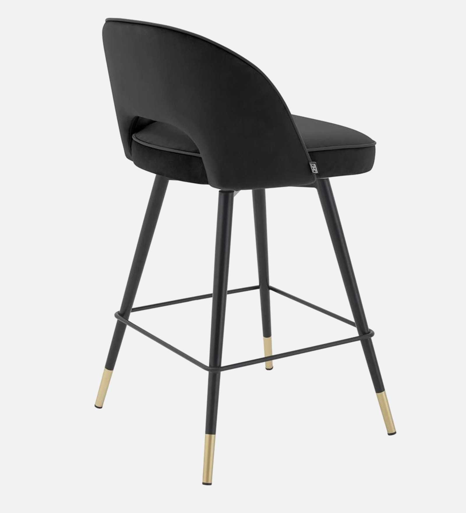 AMSTARD BAR CHAIR WITH BLACK AND GOLD FINISH - Image 5