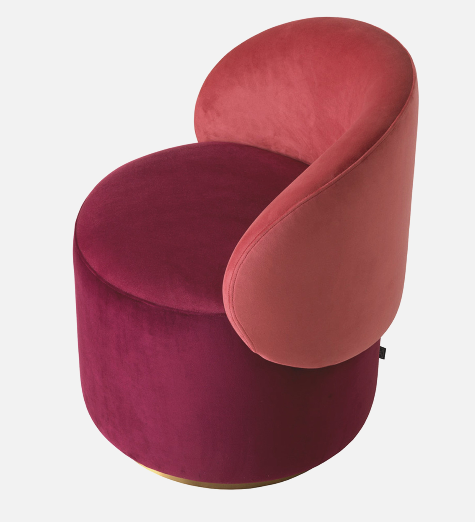 REMEO CAFA CHAIR WITH MEHROON AND GOLD FINISH - Image 5