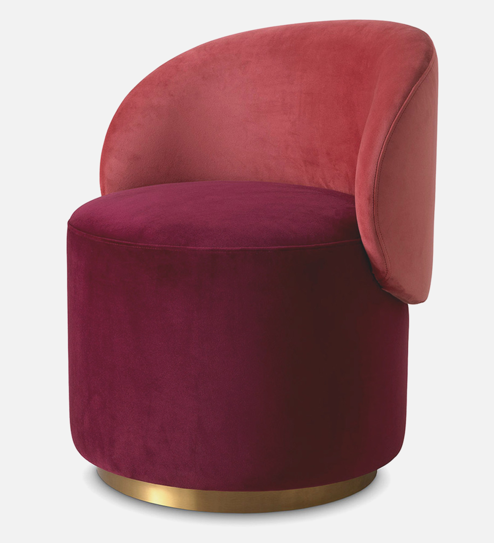 REMEO CAFA CHAIR WITH MEHROON AND GOLD FINISH - Image 4
