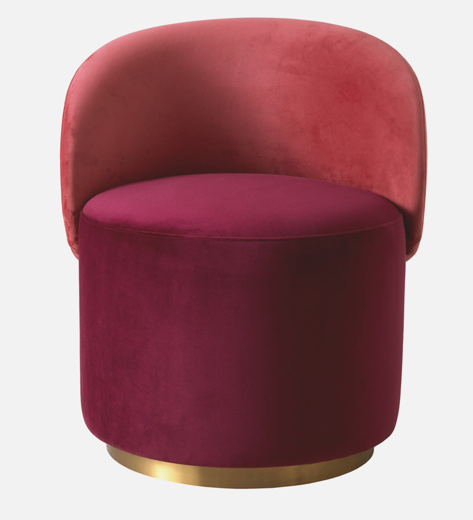 REMEO CAFA CHAIR WITH MEHROON AND GOLD FINISH - Image 3