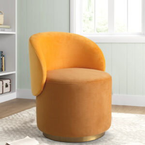REMEO CAFA CHAIR WITH YELLOW AND GOLD FINISH