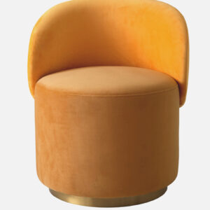 REMEO CAFA CHAIR WITH YELLOW AND GOLD FINISH