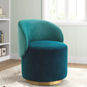 REMEO CAFA CHAIR WITH BLUE AND GOLD FINISH