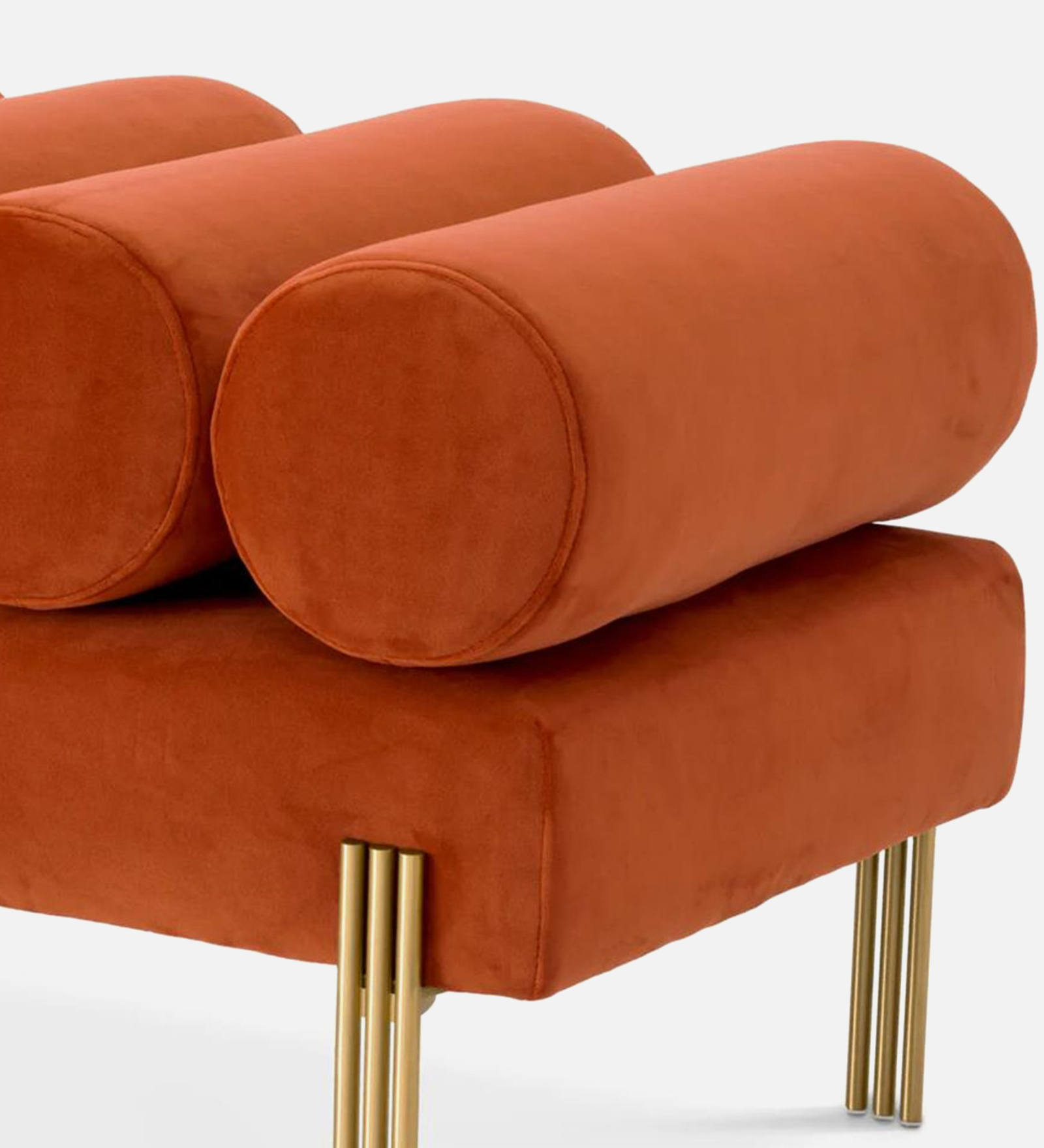 LEO SOFA BENCH WITH TERRACOTTA FINISH - Image 4