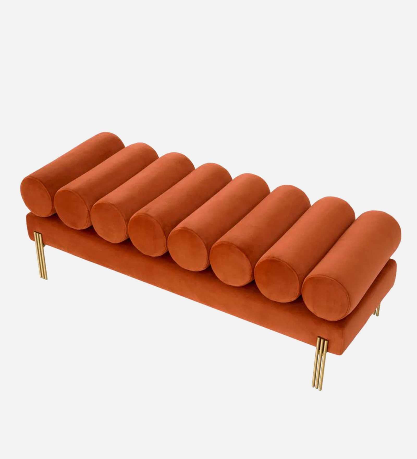 LEO SOFA BENCH WITH TERRACOTTA FINISH - Image 2