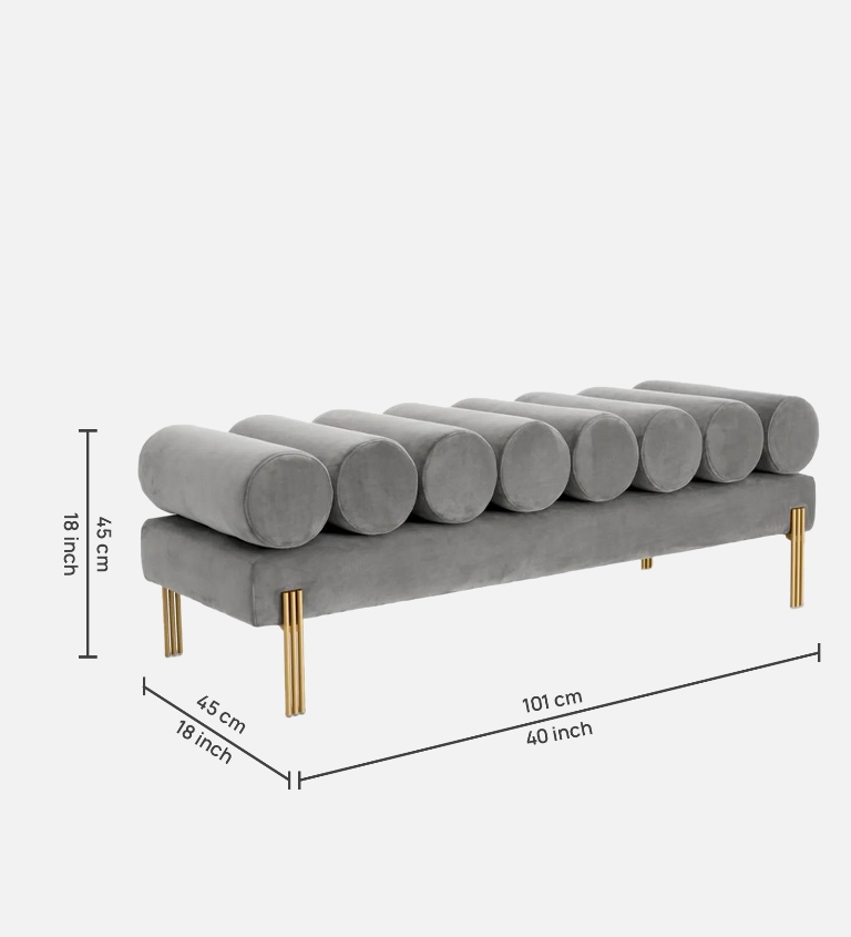 LEO SOFA BENCH WITH GREY FINISH - Image 5
