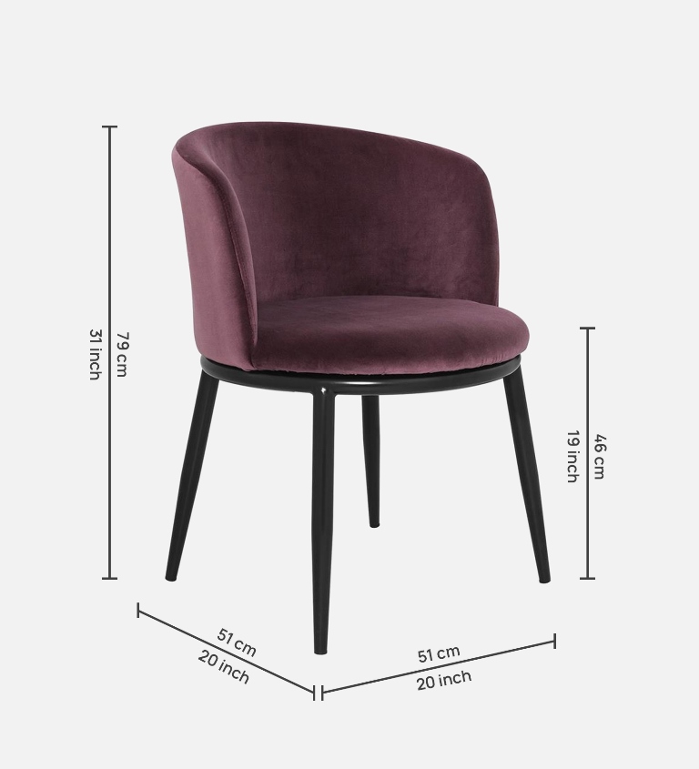 RSAW ARM CHAIR WITH PURPLE/BLACK FINISH - Image 6