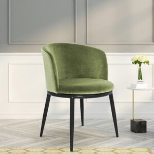 RSAW ARM CHAIR WITH PARROT GREEN/BLACK FINISH