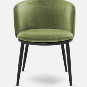 RSAW ARM CHAIR WITH PARROT GREEN/BLACK FINISH