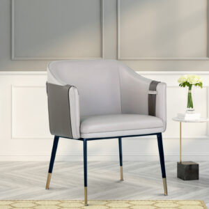 RAW ARM CHAIR WITH GREY/BLACK FINISH