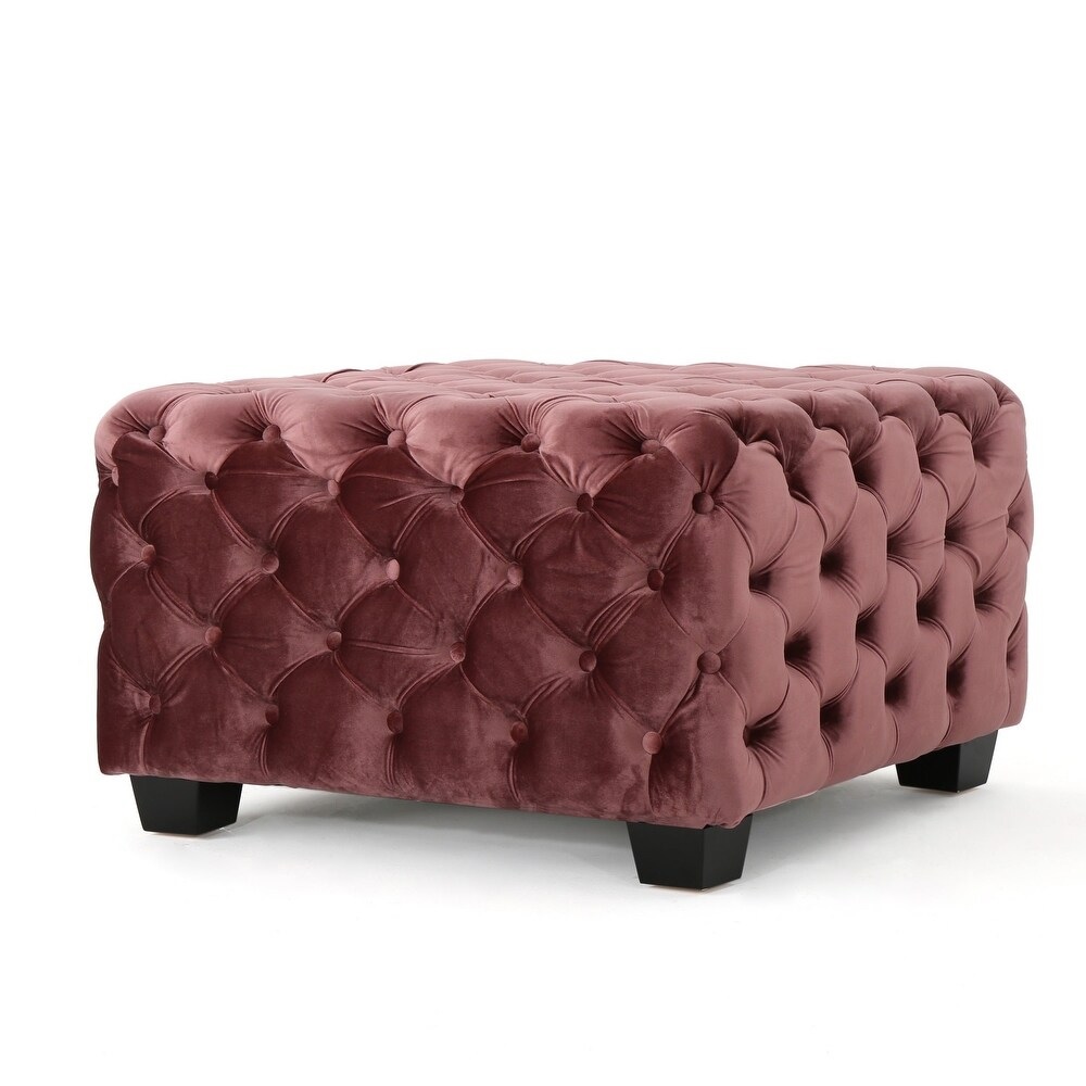 ROHN DOTTED OTTOMAN WITH CHAMPAGNE COLOR - Image 4