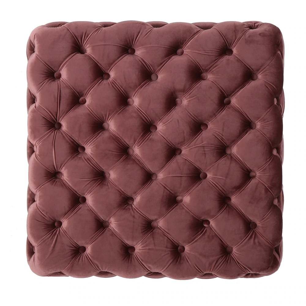 ROHN DOTTED OTTOMAN WITH CHAMPAGNE COLOR - Image 3