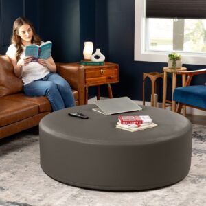 ROON OTTOMAN WITH GREY COLOR