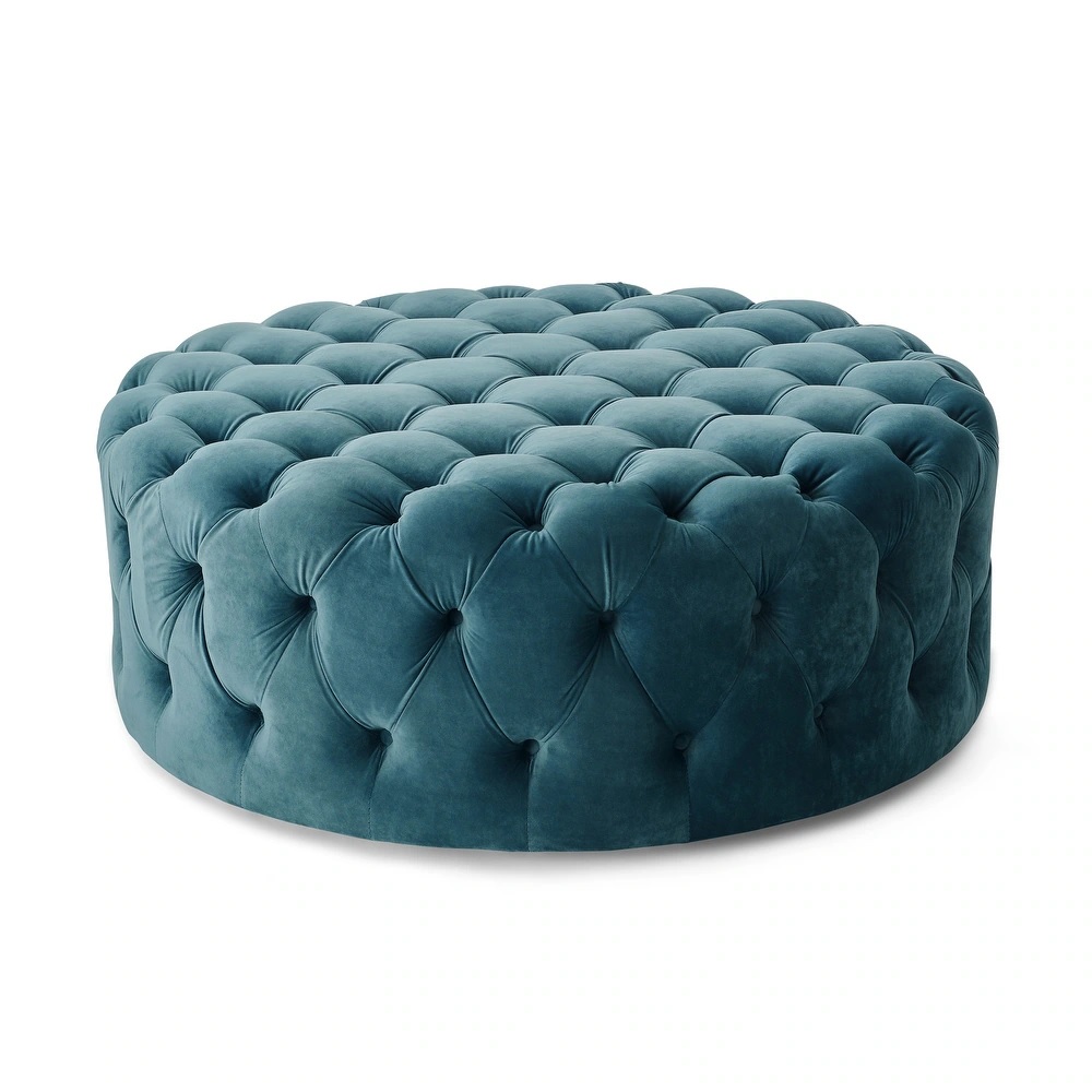 REEHN DOTTED OTTOMAN WITH BLUE COLOR - Image 3
